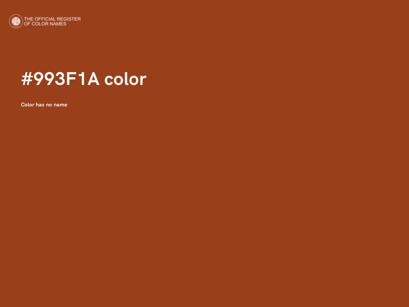 #993F1A color image