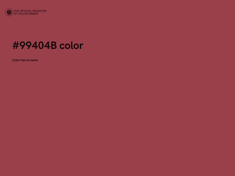 #99404B color image