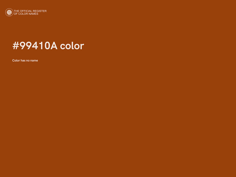 #99410A color image