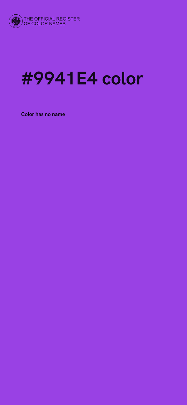 #9941E4 color image