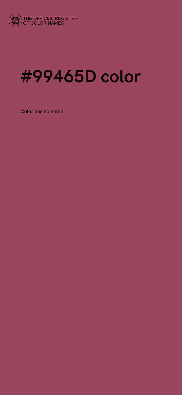 #99465D color image