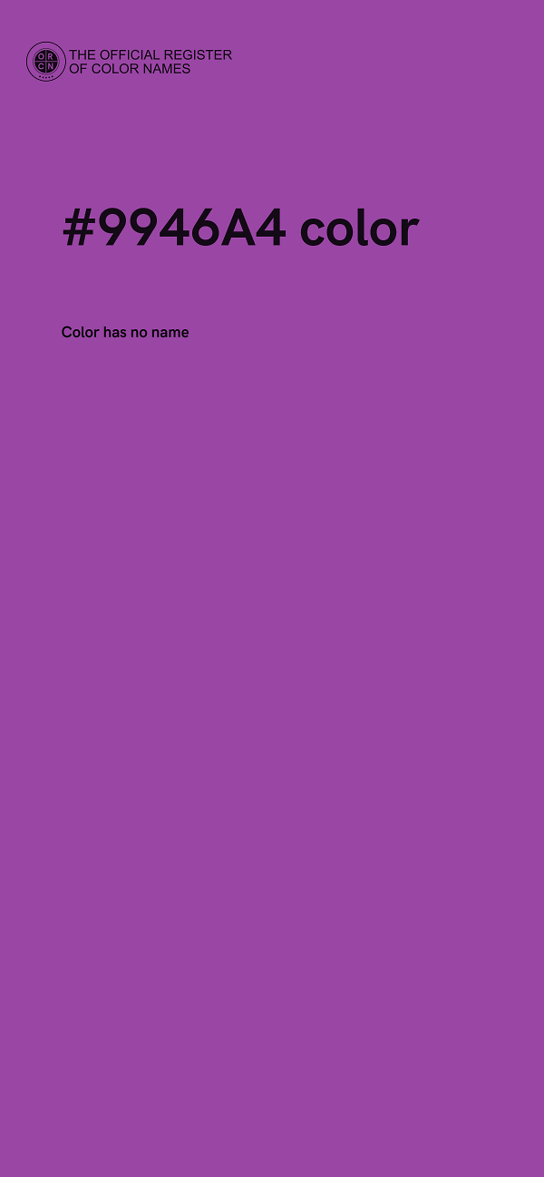 #9946A4 color image