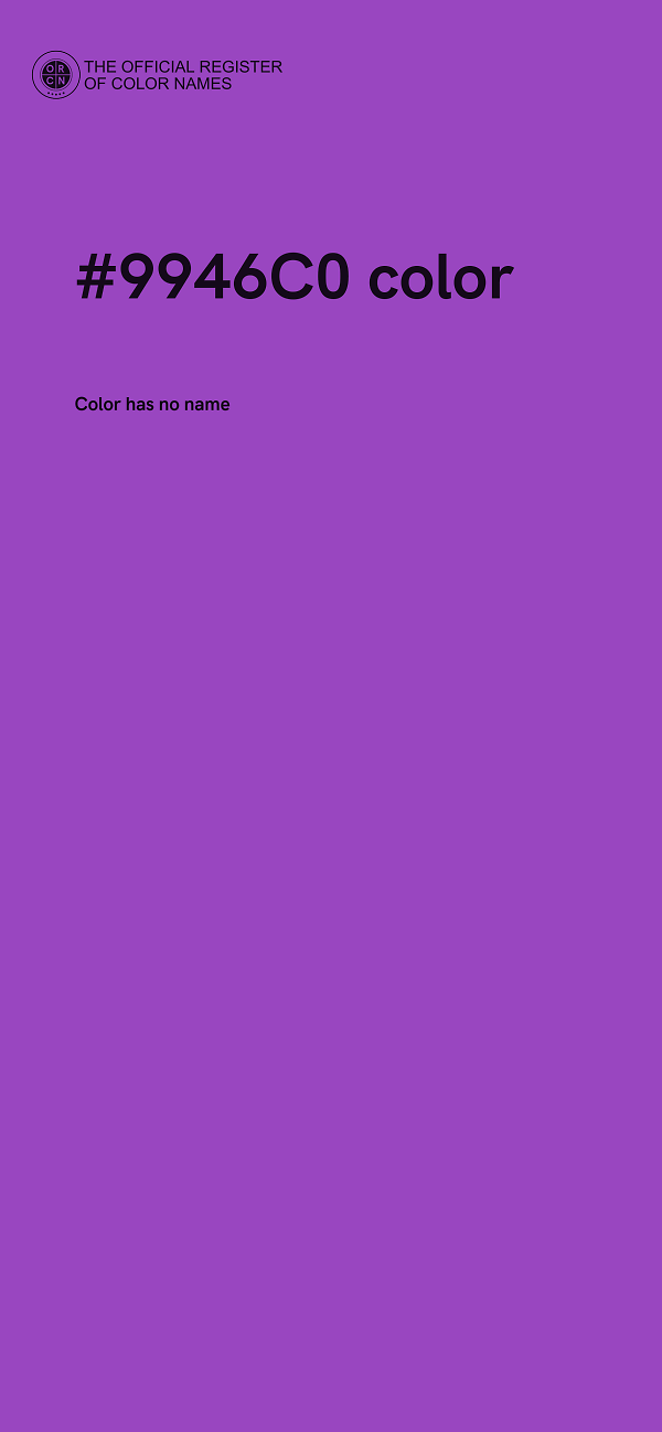 #9946C0 color image