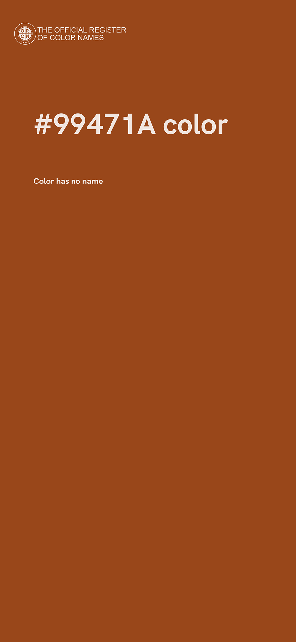#99471A color image