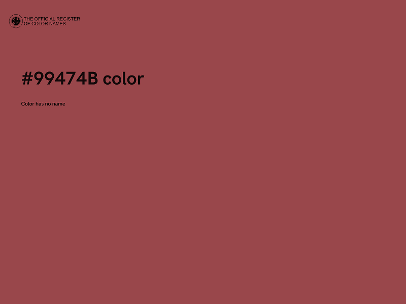 #99474B color image