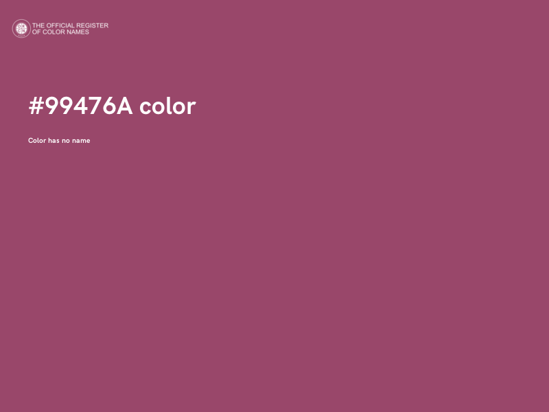 #99476A color image