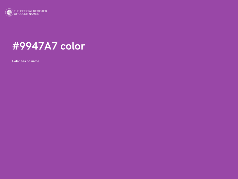 #9947A7 color image