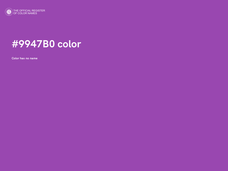 #9947B0 color image