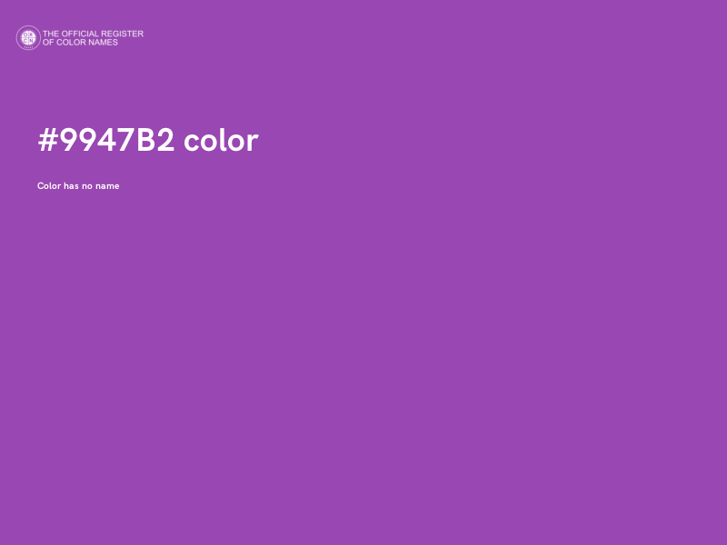 #9947B2 color image