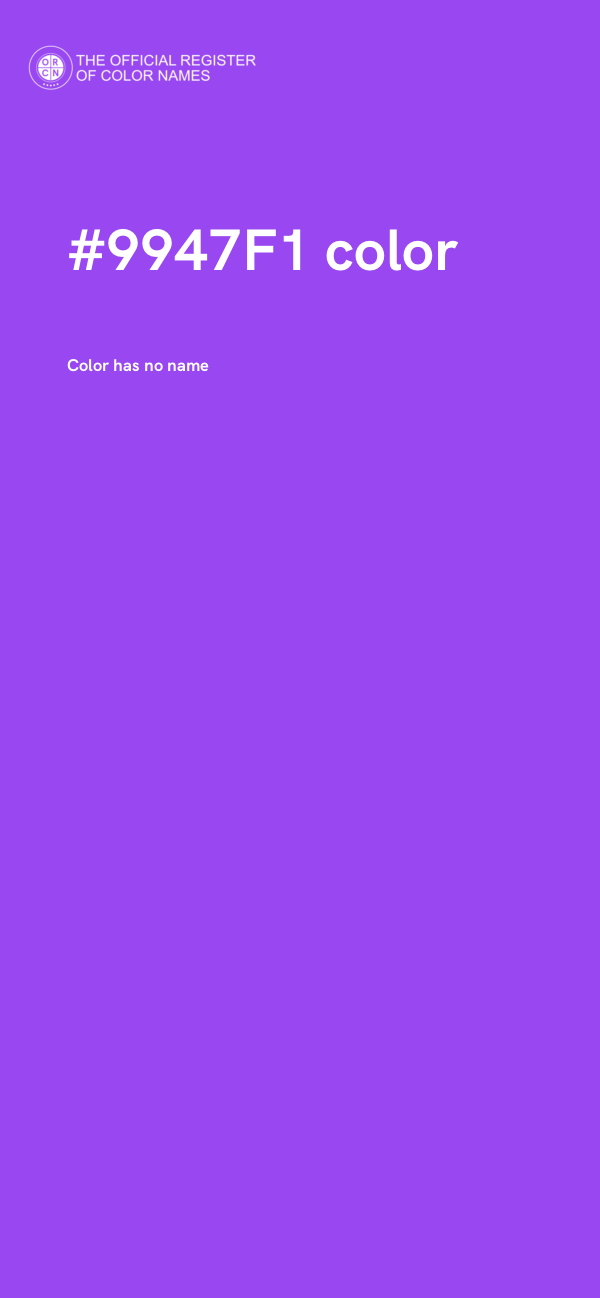 #9947F1 color image