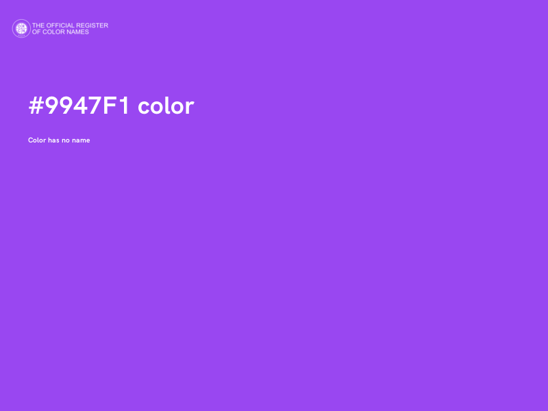 #9947F1 color image