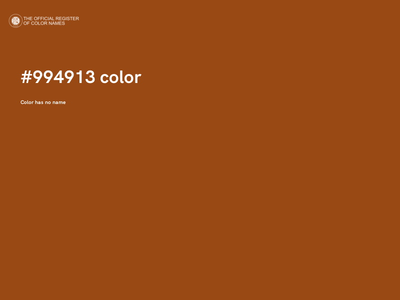 #994913 color image