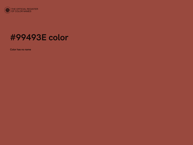 #99493E color image