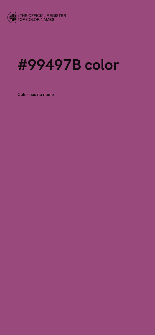 #99497B color image