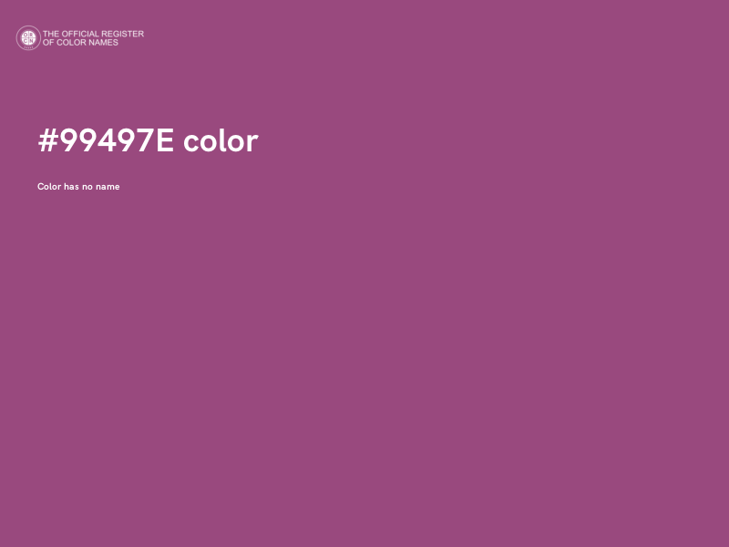 #99497E color image