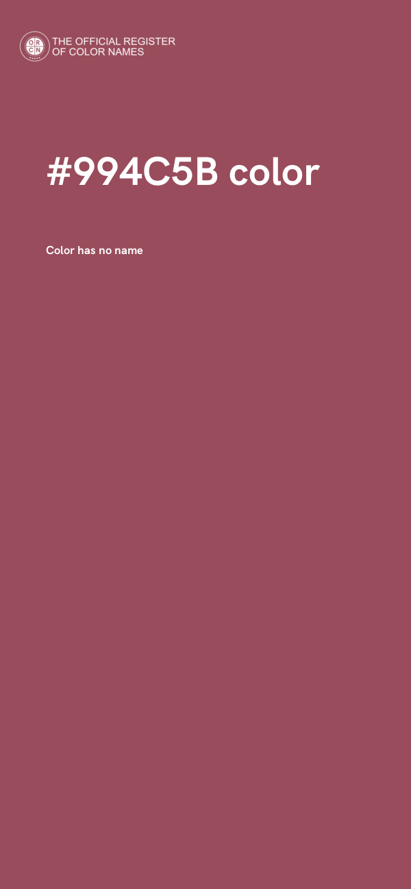 #994C5B color image