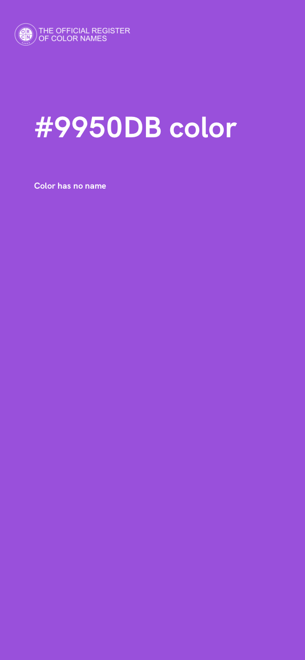 #9950DB color image