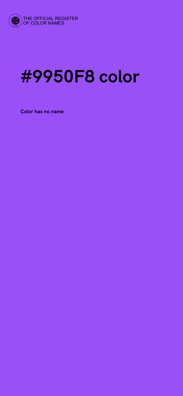 #9950F8 color image