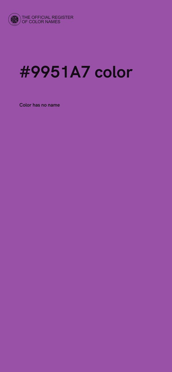 #9951A7 color image