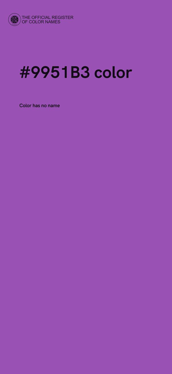 #9951B3 color image