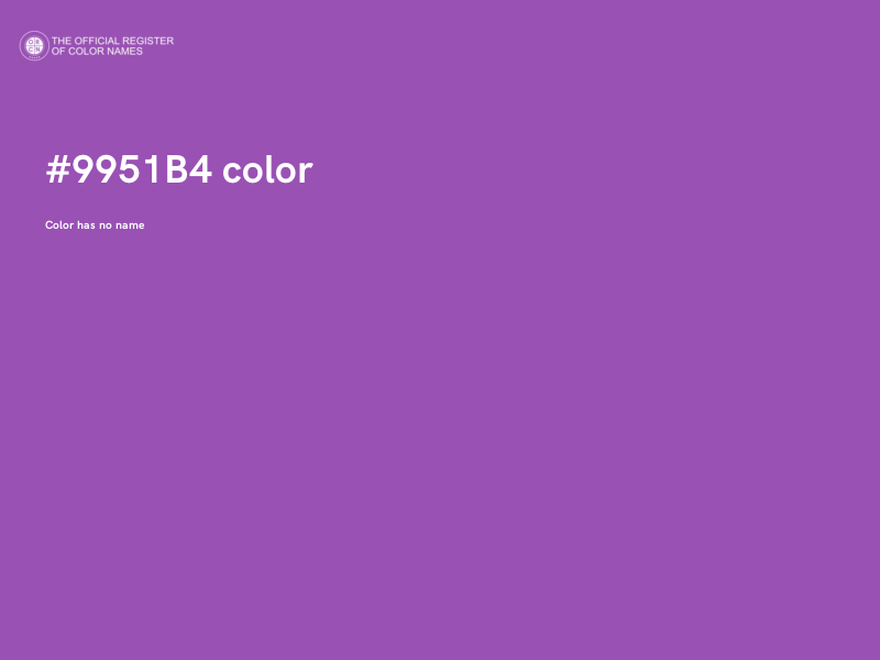 #9951B4 color image
