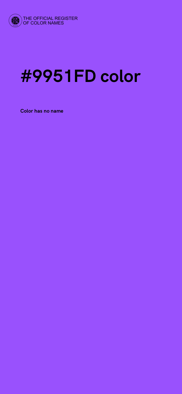 #9951FD color image