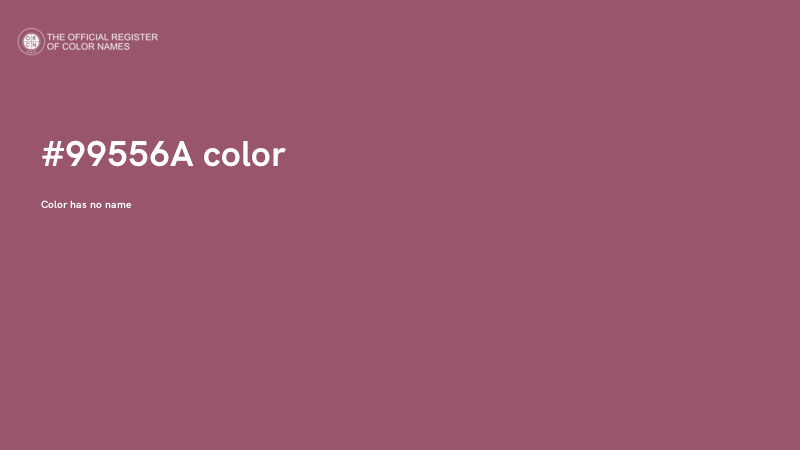 #99556A color image