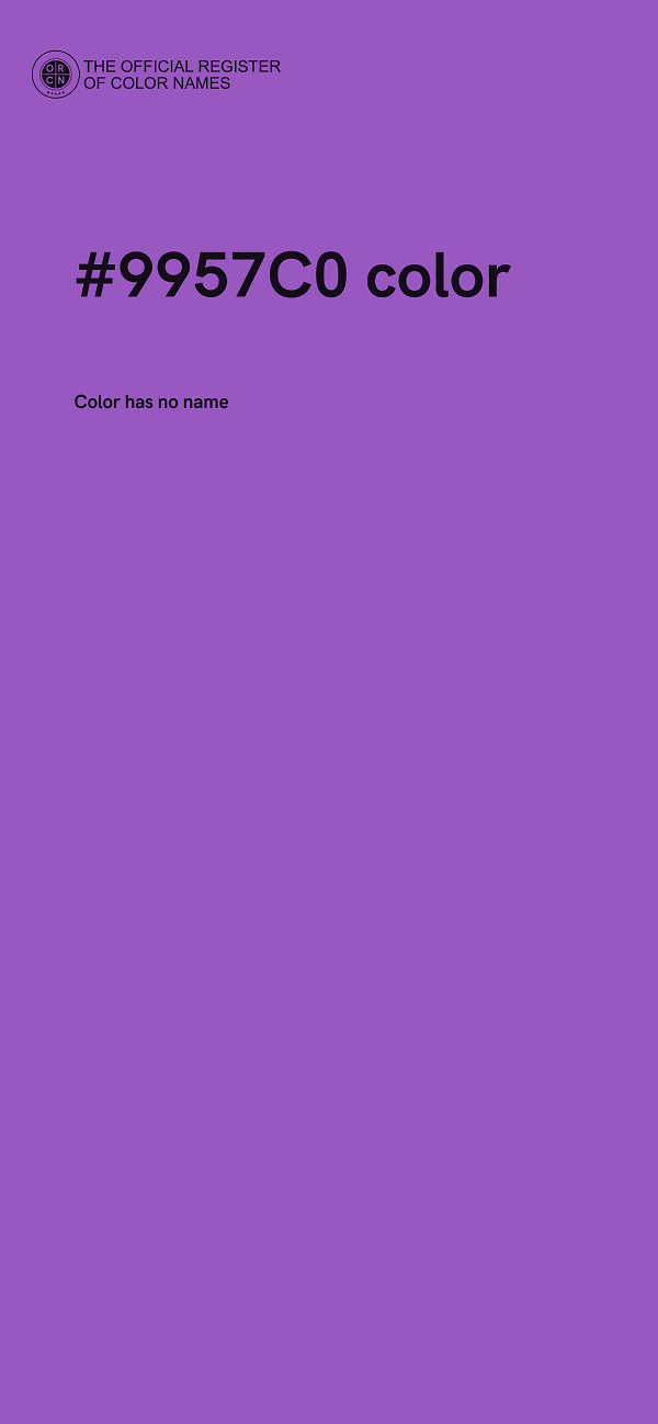 #9957C0 color image