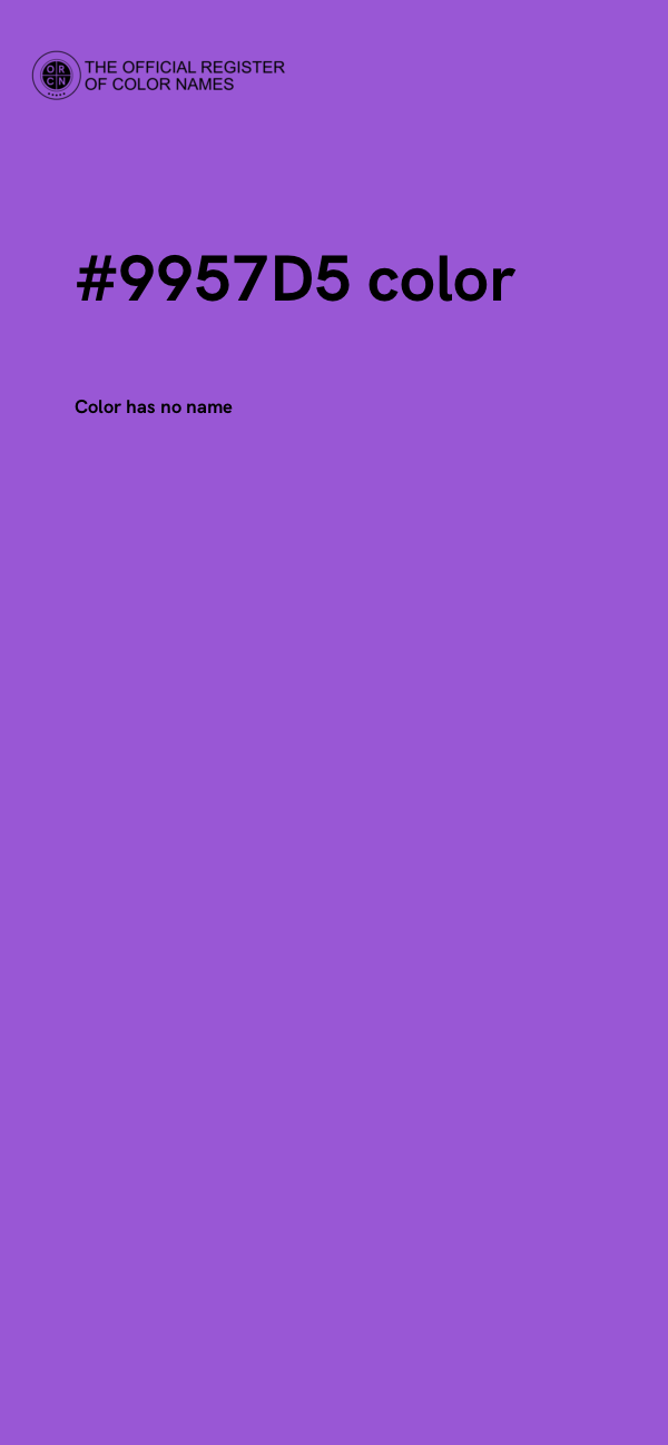 #9957D5 color image