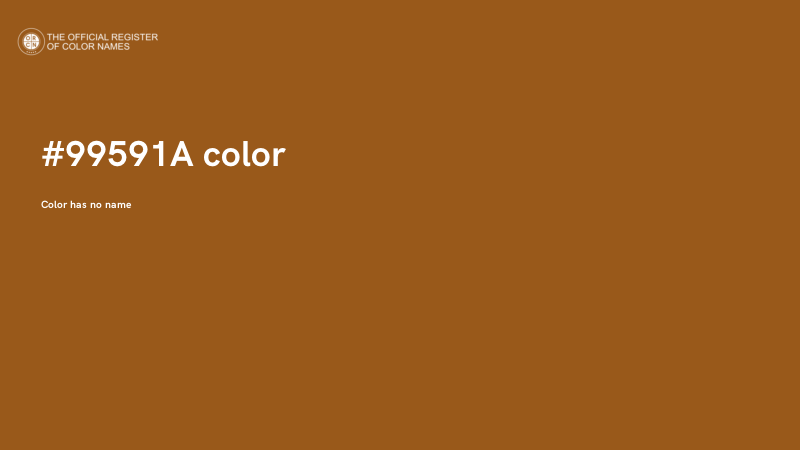 #99591A color image