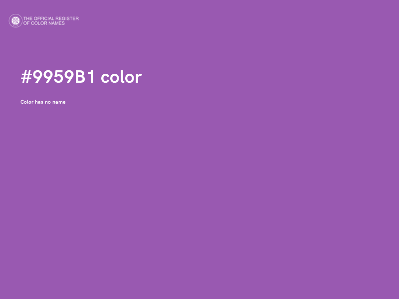#9959B1 color image
