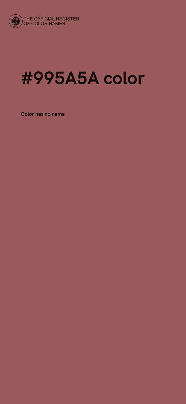 #995A5A color image