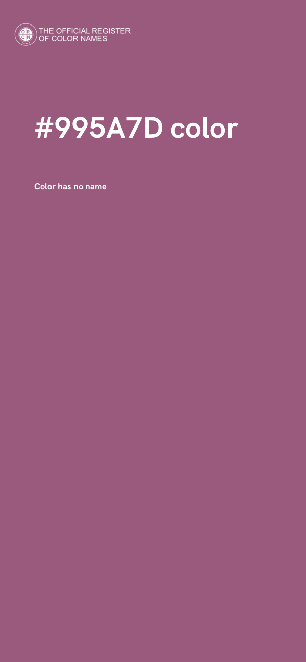 #995A7D color image