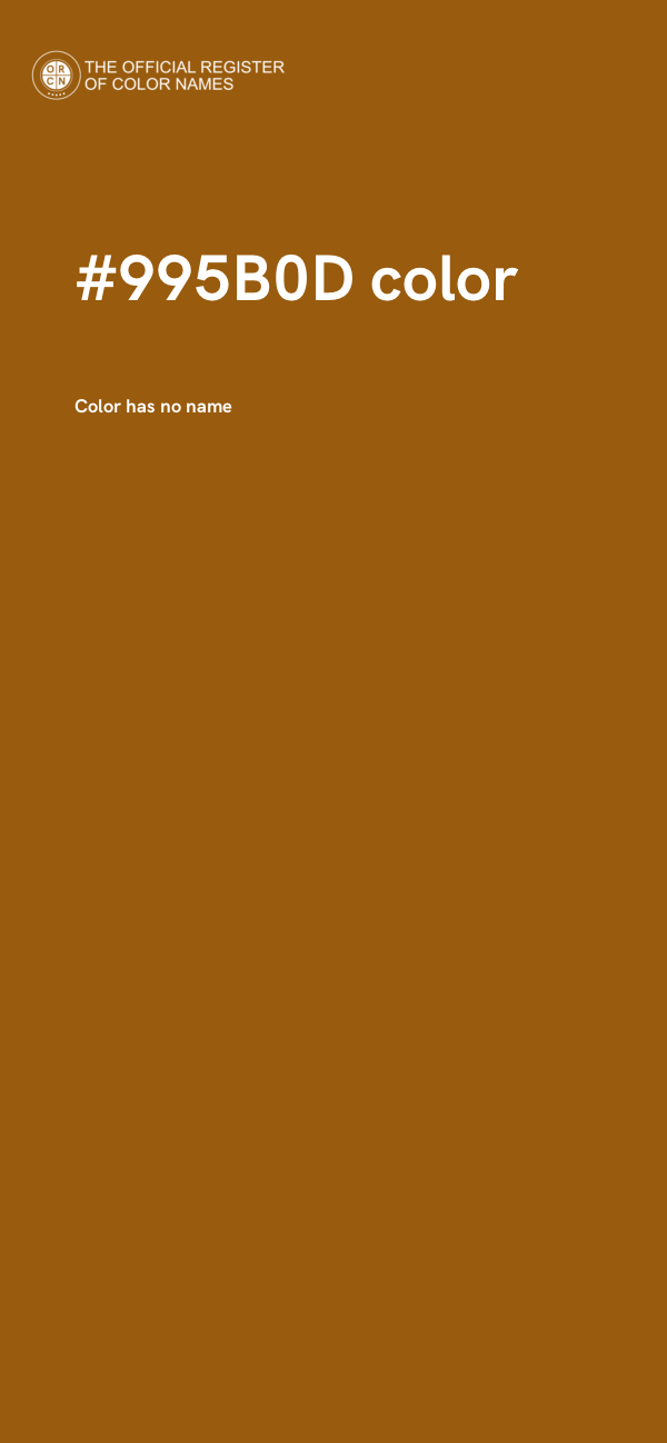 #995B0D color image