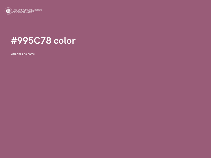 #995C78 color image