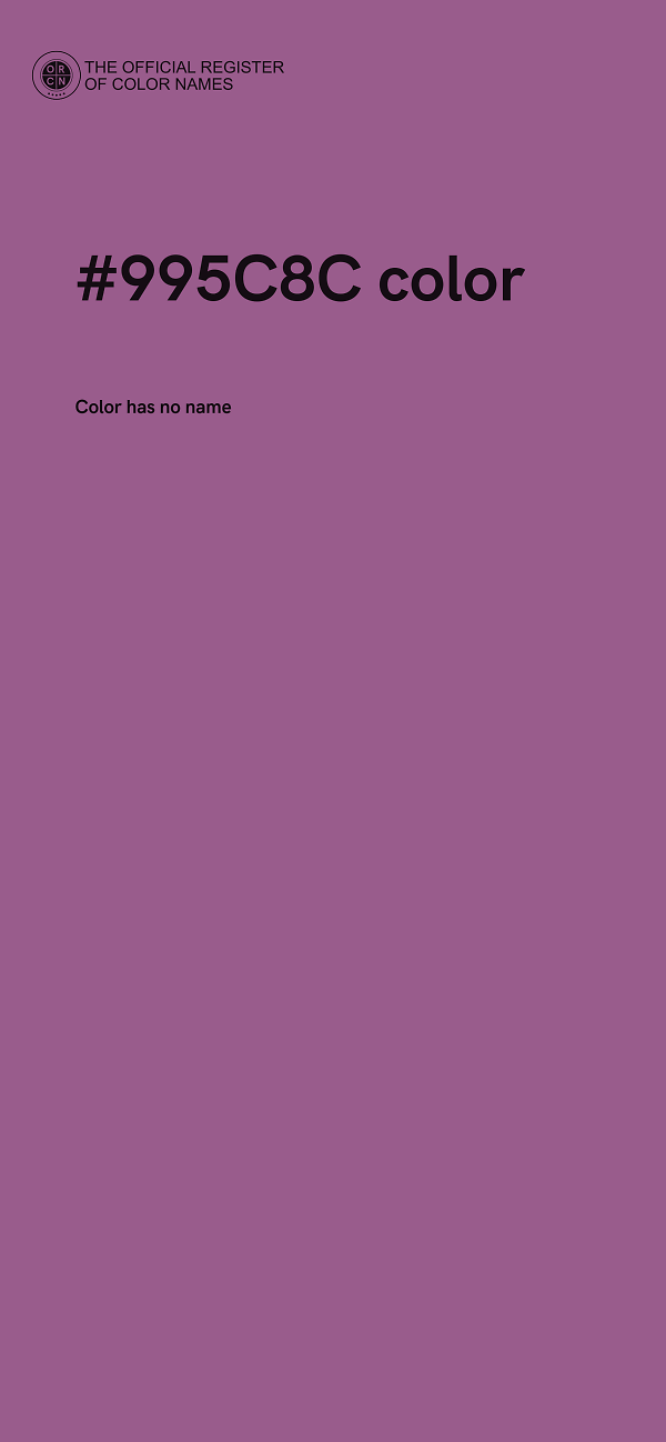 #995C8C color image