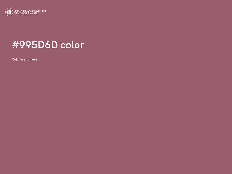#995D6D color image