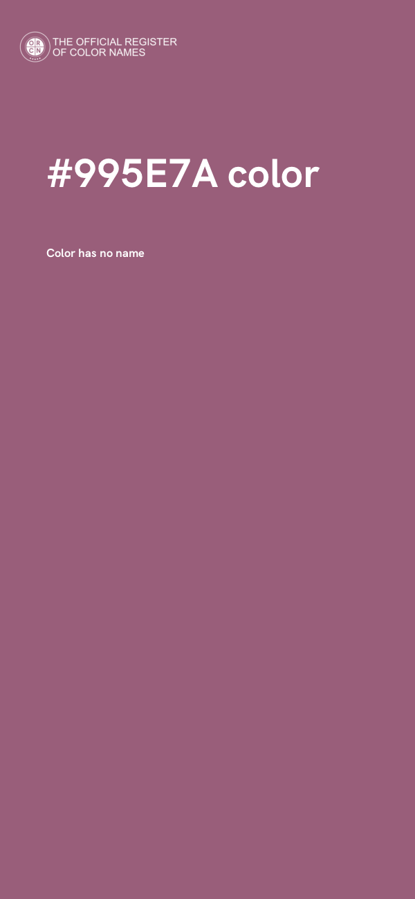 #995E7A color image
