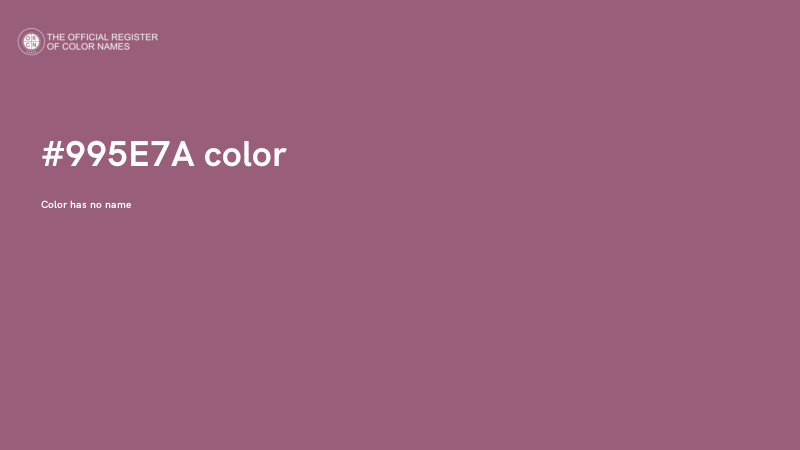 #995E7A color image