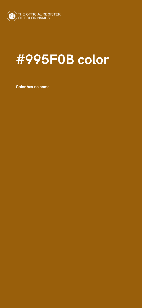 #995F0B color image