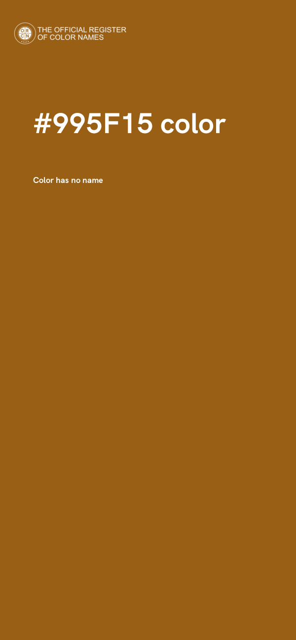 #995F15 color image