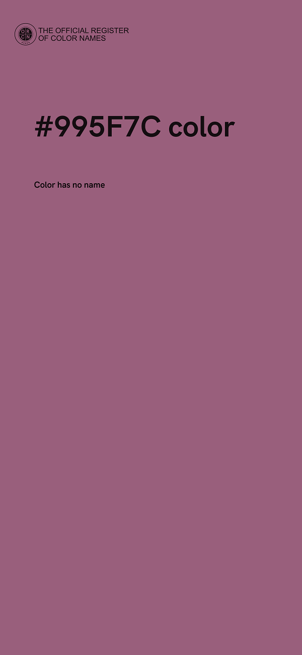 #995F7C color image