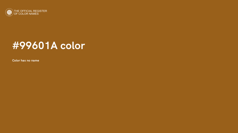 #99601A color image