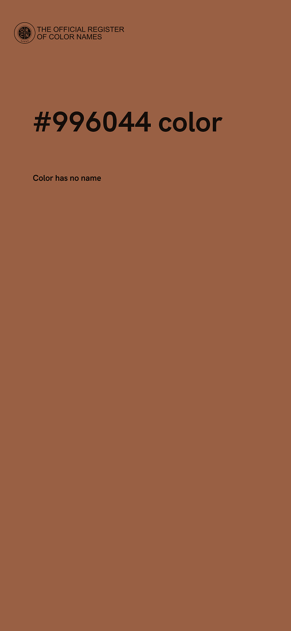 #996044 color image