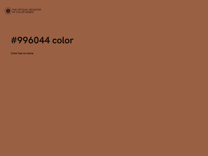 #996044 color image