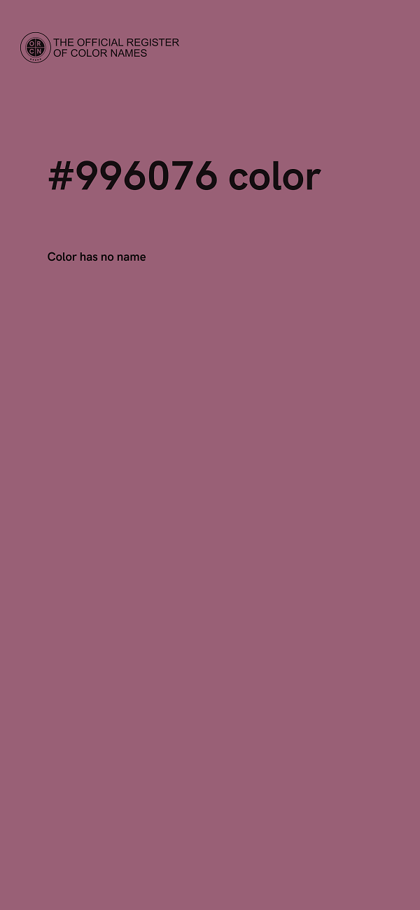 #996076 color image