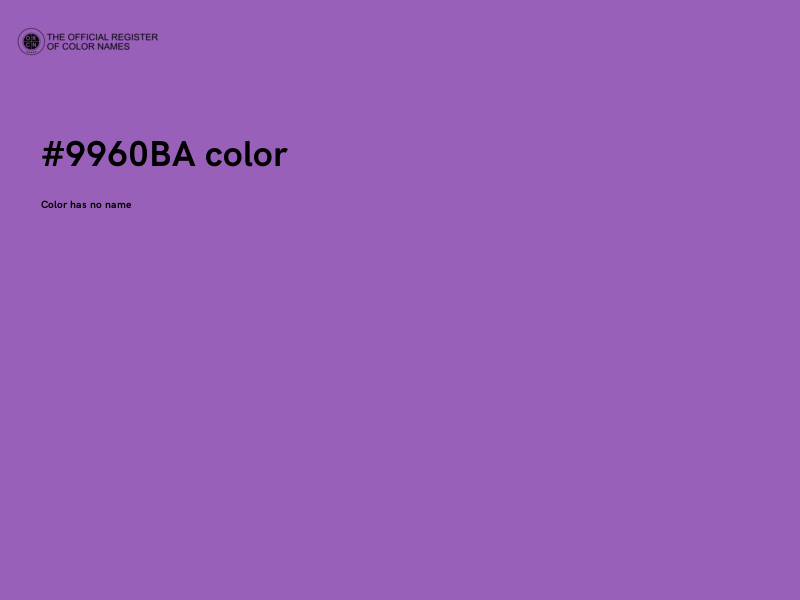 #9960BA color image