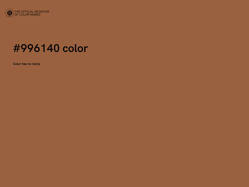 #996140 color image