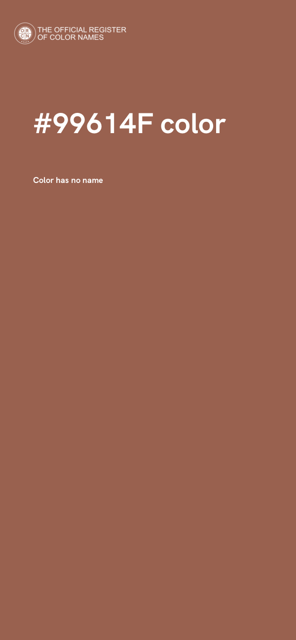 #99614F color image