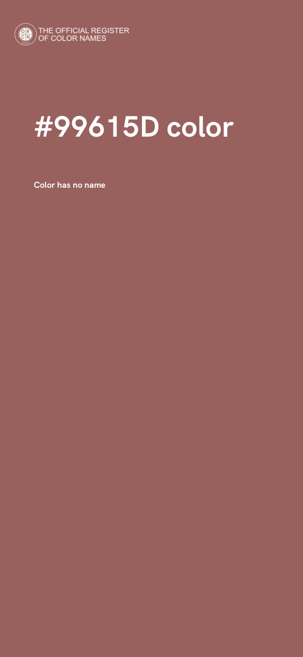 #99615D color image